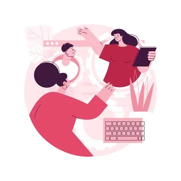 Dedicated team abstract concept vector illustration. Stock Illustration