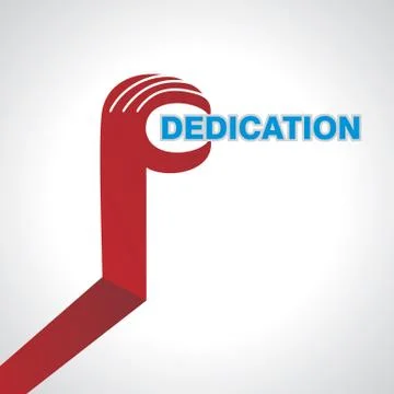 Dedication concept Stock Illustration