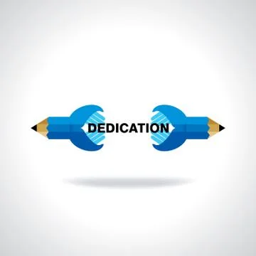 Dedication concept Stock Illustration