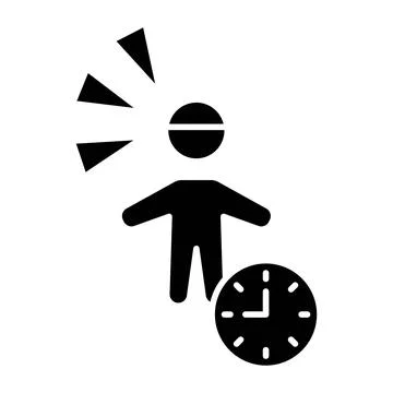 Dedication Glyph Icon Stock Illustration