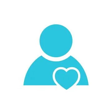 Dedication icon. Isolated on white background. From blue icon set. Stock Illustration