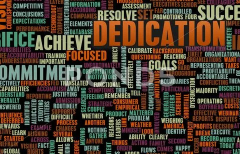 Dedication Stock Illustration