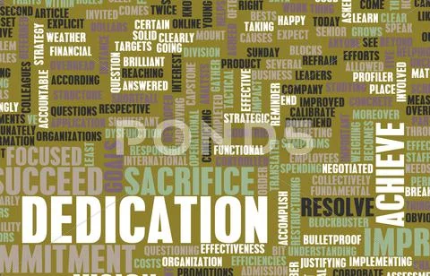 Dedication Stock Illustration