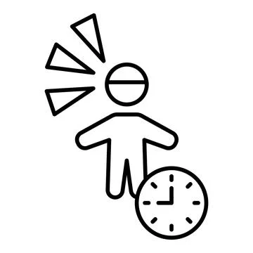 Dedication Line Icon Stock Illustration
