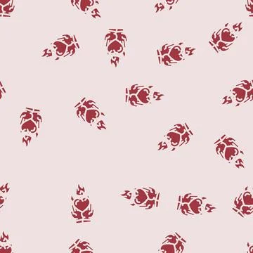 Dedication success life glyph vector seamless pattern 스톡 일러스트