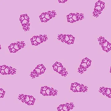 Dedication success life line vector seamless pattern Stock Illustration