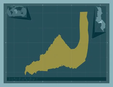 Dedza, Malawi. Solid color shape Stock Illustration