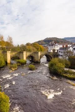 Dee Bridge Llangollen Foto stock