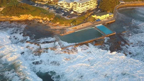 Dee Why rock pool Video stock 93850776