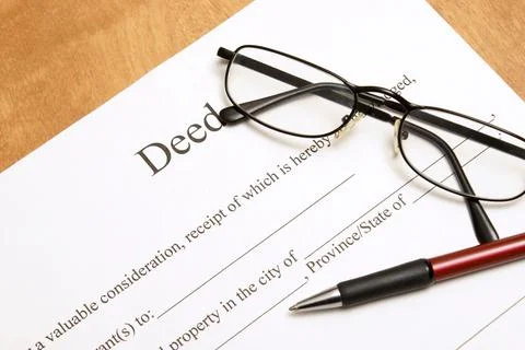 Deed Papers Stock Photos