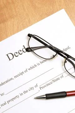 Deed Papers Stock Photos