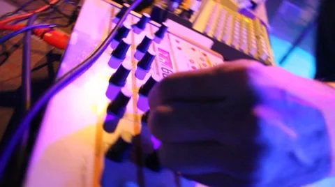 Deejay on the party Stock Footage 7899161