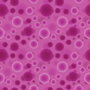 Deep 3d sphere particles seamless pattern Stock Illustration