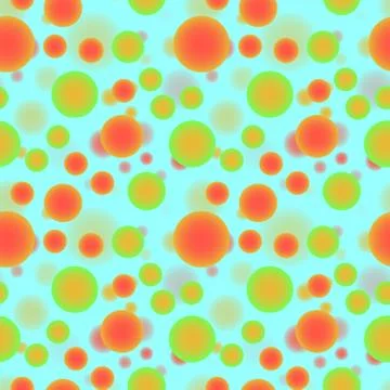 Deep 3d sphere particles seamless pattern Stock Illustration