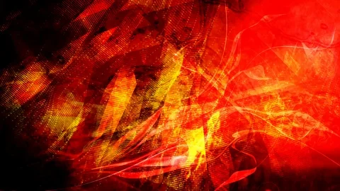 Deep Abstract Geometric Red and Orange Warm Surface Stock Footage 113125861