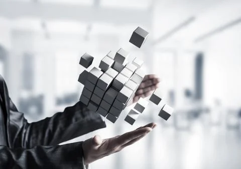 Deep analyzing and problem solving concepts. Stock Photos