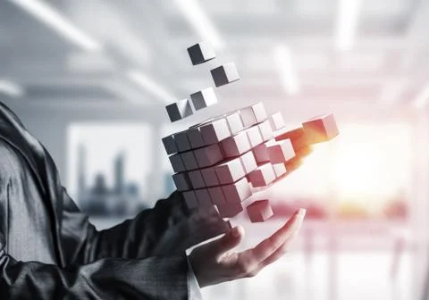 Deep analyzing and problem solving concepts. Foto stock
