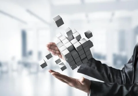 Deep analyzing and problem solving concepts. Foto stock