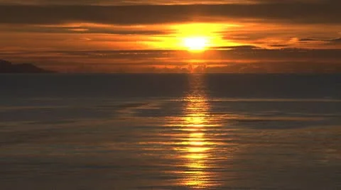 Deep and Richly Hued Sunset Dark Longing Stock Footage 10610640