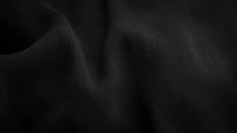 Deep black fabric background copy space Stock Photos