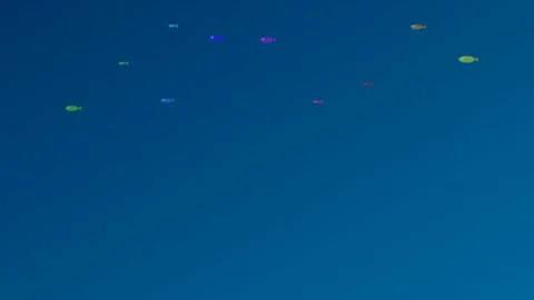 Deep blue abstract background for corporate presentations or cinematic vide.. Stock Footage 343660292
