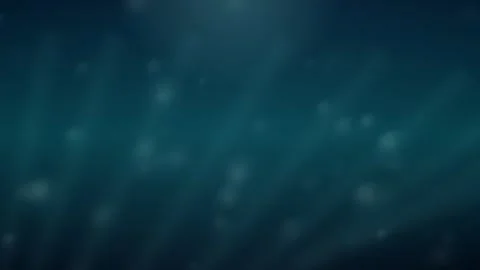 Deep blue abstract background with floating particles and light rays Stock Footage 335884153