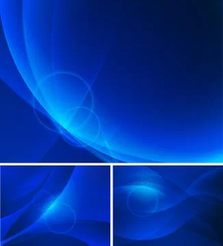 Deep Blue Abstract Background Stock Illustration
