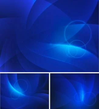 Deep Blue Abstract Background Stock Illustration