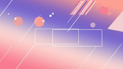 Deep blue abstract frames with diagonal motion lines and floating circles e.. Illustrazione stock