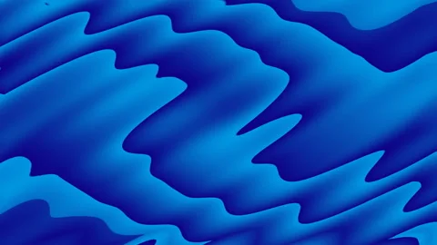 Deep Blue Abstract Liquid Animation Video stock 318595989