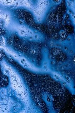 Deep blue abstract liquid fluid wave texture Stock Photos