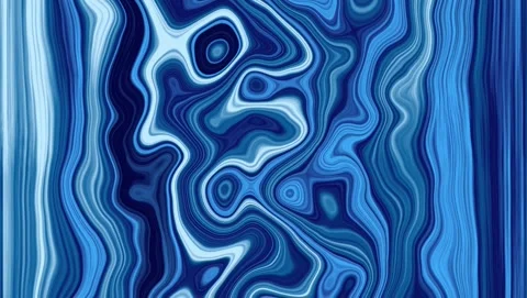 Deep Blue and Cyan Abstract Fluid Swirls background Video stock 317533418