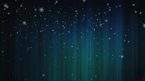 Deep Blue and Green Digital Aurora Particles Background Stock Footage 329657030
