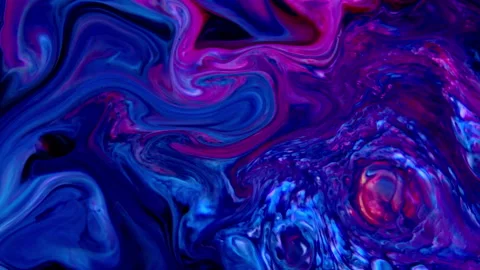 Deep Blue And Magenta Fluid Art Background Stock Footage 337004486