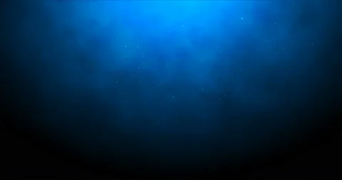 Deep blue background with illumination and falling luminous particles. Stock Footage 94576935