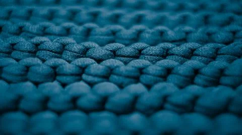 Deep blue background large knitted thread pattern Фото