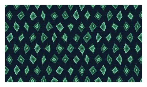 Deep blue background with repeating teal diamond geometric seamless pattern. イラスト素材