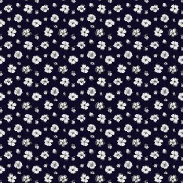 Deep blue blossom Stock Illustration