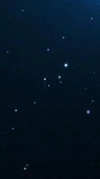 Deep blue bokeh particles create subtle depth across a dark vertical backgr.. Stock Illustration