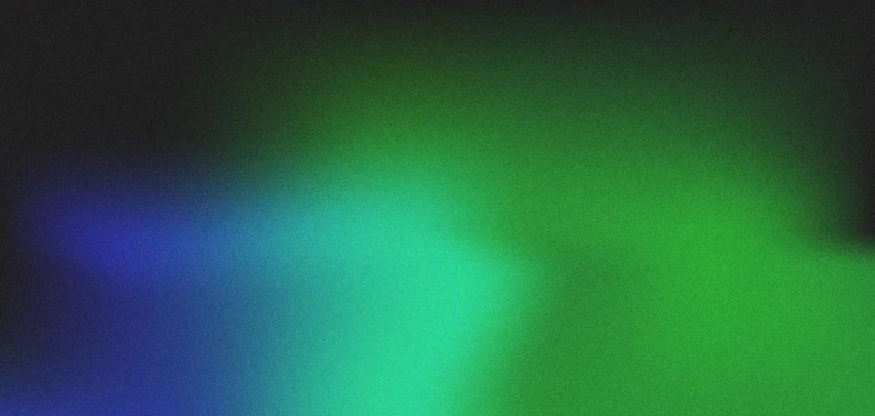 Deep blue to bright green gradient with subtle grain texture background abs.. Stock Illustration