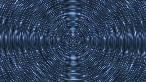 Deep blue concentric circles expand radially Video stock 340414070