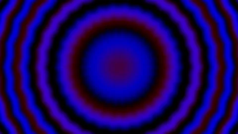 Deep blue core glows with layered concentric rings Stock Footage 338302091