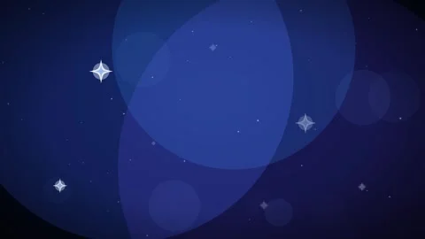 Deep Blue Cosmic Particles Light Flares Background Vidéo 344258343