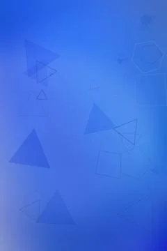 A deep blue gradient with faint triangle and polygon outlines provides a sl.. Stock Illustration
