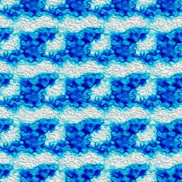 Deep blue grunge horizontal align seamless oil paint abstract texture. Illustrazione stock