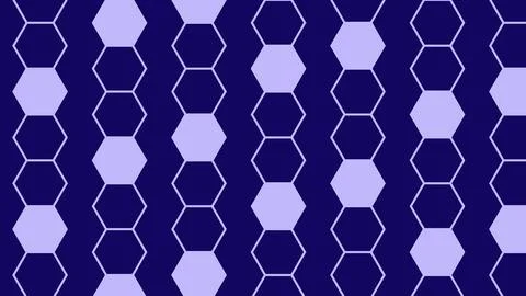 Deep Blue Hexagonal Pattern Background Design Stock Illustration