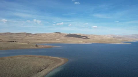 Deep blue lake Stock Footage 258485362