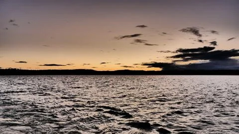 Deep blue lake Stock Photos