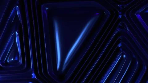 Deep blue layered geometric background with sleek reflections and metallic .. Stock Photos