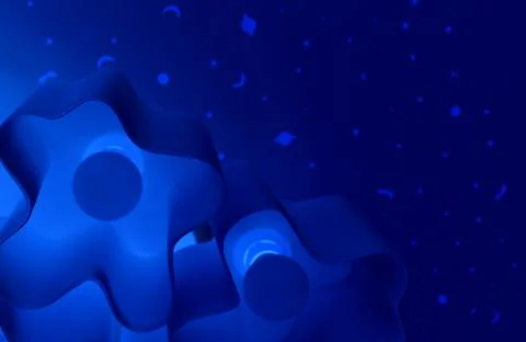 Deep Blue Lines And Wavy Patterns Design Stock Photo for Backgrounds Stock Illustration